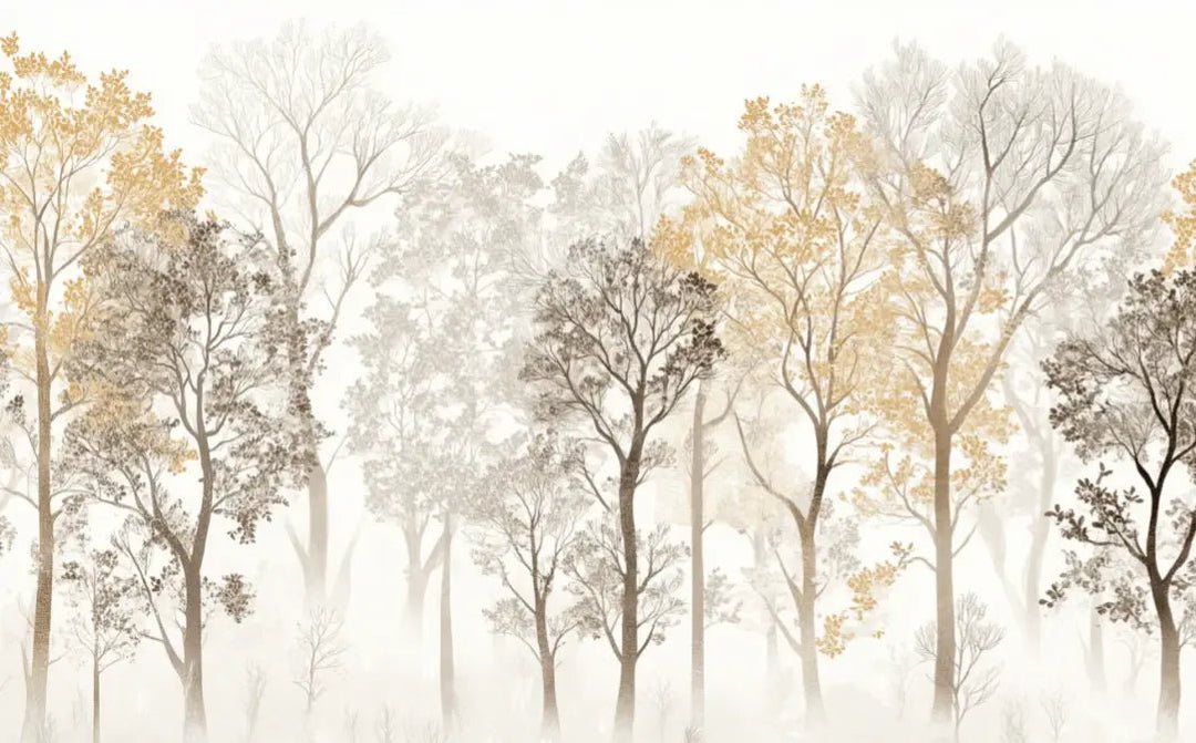 Mystère des Arbres : Papier Peint Panoramique aux Finitions Élégantes - Illulart: Papier peint panoramique