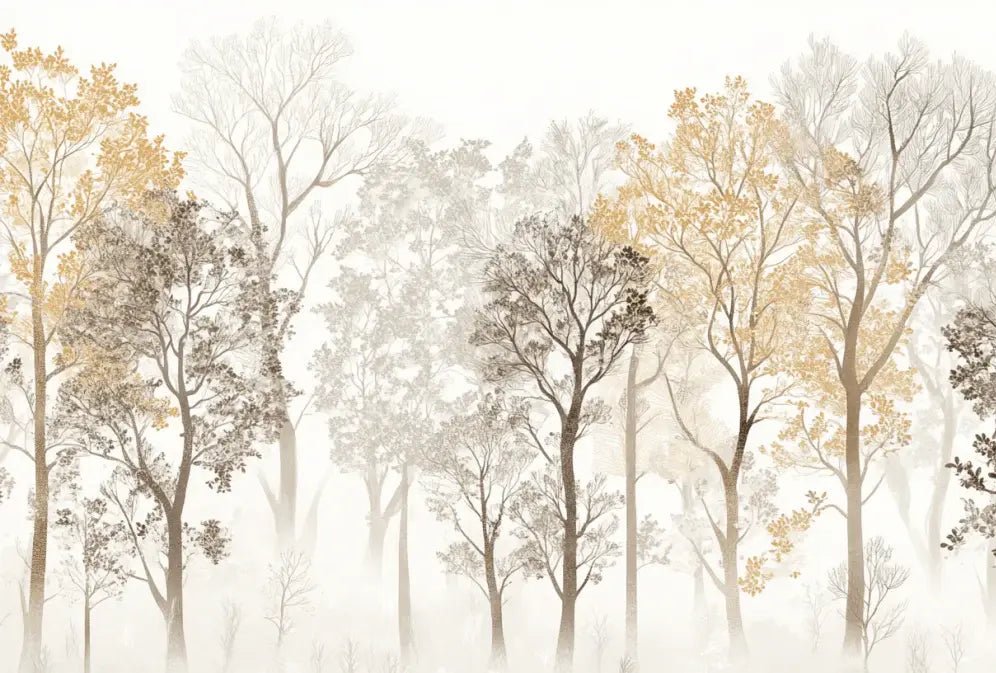 Mystère des Arbres : Papier Peint Panoramique aux Finitions Élégantes - Illulart: Papier peint panoramique