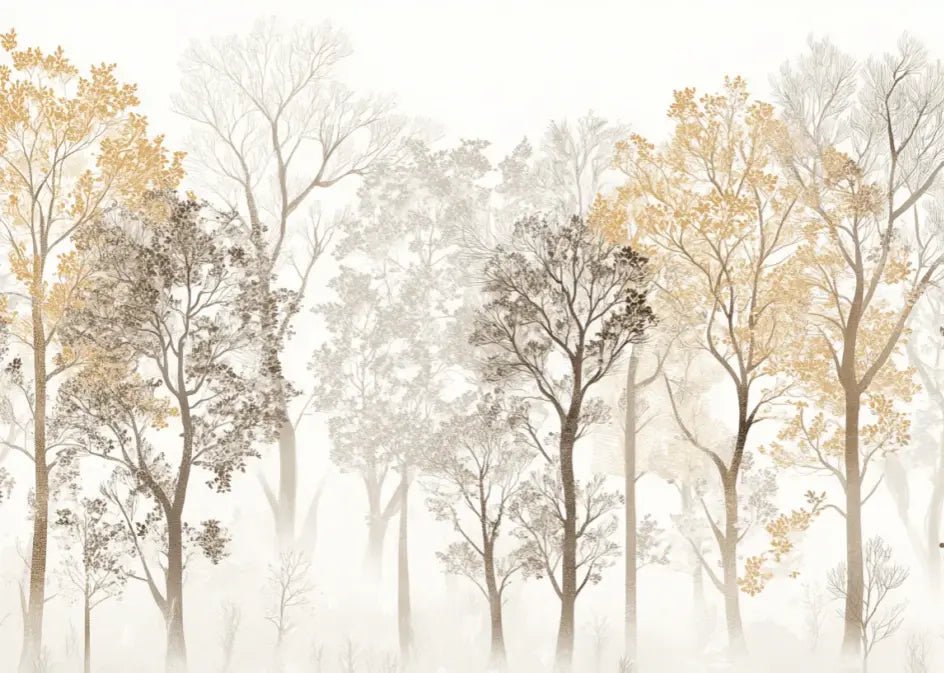 Mystère des Arbres : Papier Peint Panoramique aux Finitions Élégantes - Illulart: Papier peint panoramique