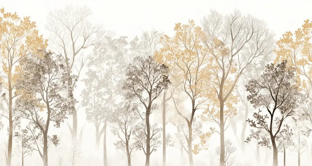 Mystère des Arbres : Papier Peint Panoramique aux Finitions Élégantes - Illulart: Papier peint panoramique