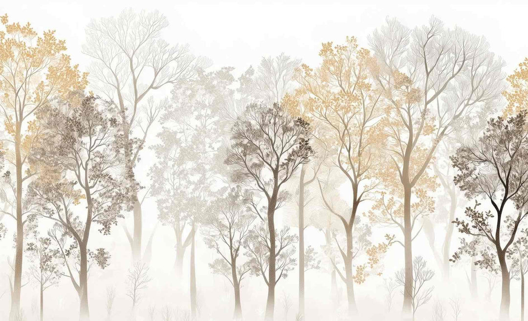 Mystère des Arbres : Papier Peint Panoramique aux Finitions Élégantes - Illulart: Papier peint panoramique