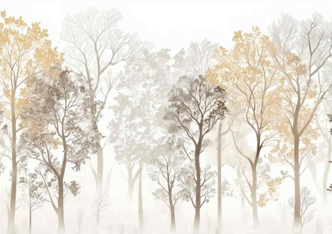 Mystère des Arbres : Papier Peint Panoramique aux Finitions Élégantes - Illulart: Papier peint panoramique