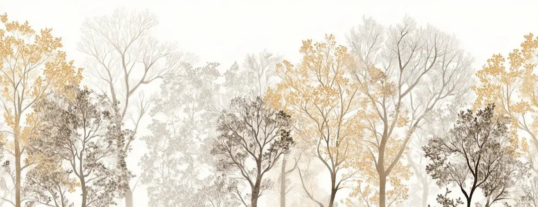 Mystère des Arbres : Papier Peint Panoramique aux Finitions Élégantes - Illulart: Papier peint panoramique