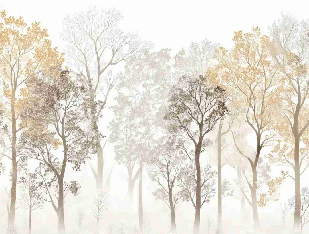 Mystère des Arbres : Papier Peint Panoramique aux Finitions Élégantes - Illulart: Papier peint panoramique