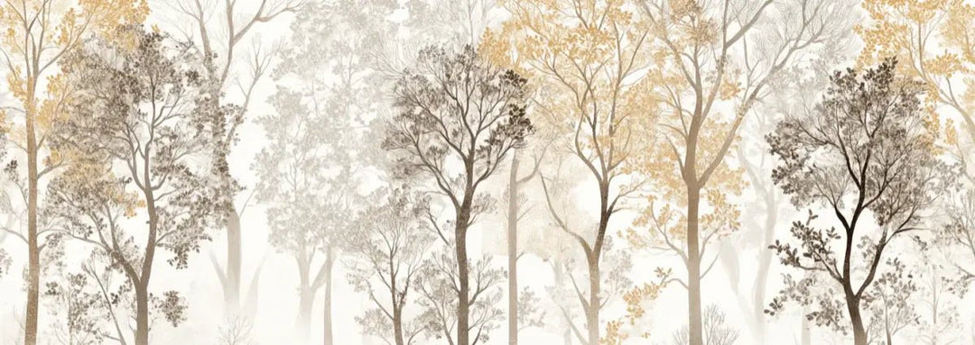 Mystère des Arbres : Papier Peint Panoramique aux Finitions Élégantes - Illulart: Papier peint panoramique