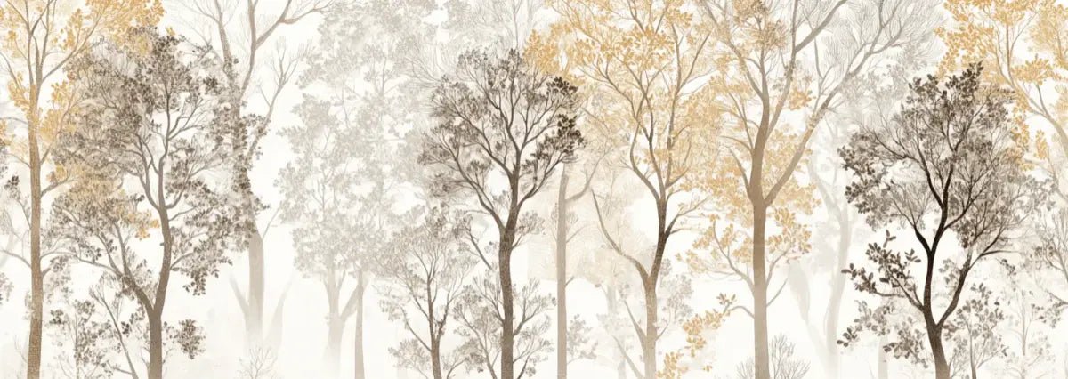 Mystère des Arbres : Papier Peint Panoramique aux Finitions Élégantes - Illulart: Papier peint panoramique