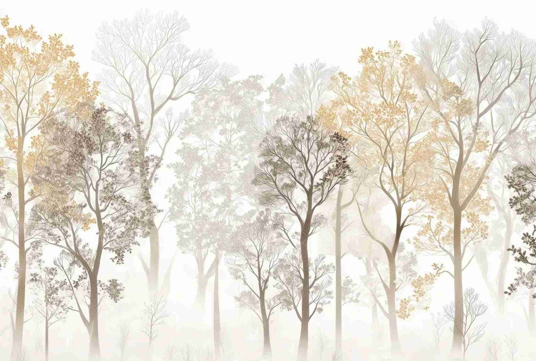 Mystère des Arbres : Papier Peint Panoramique aux Finitions Élégantes - Illulart: Papier peint panoramique