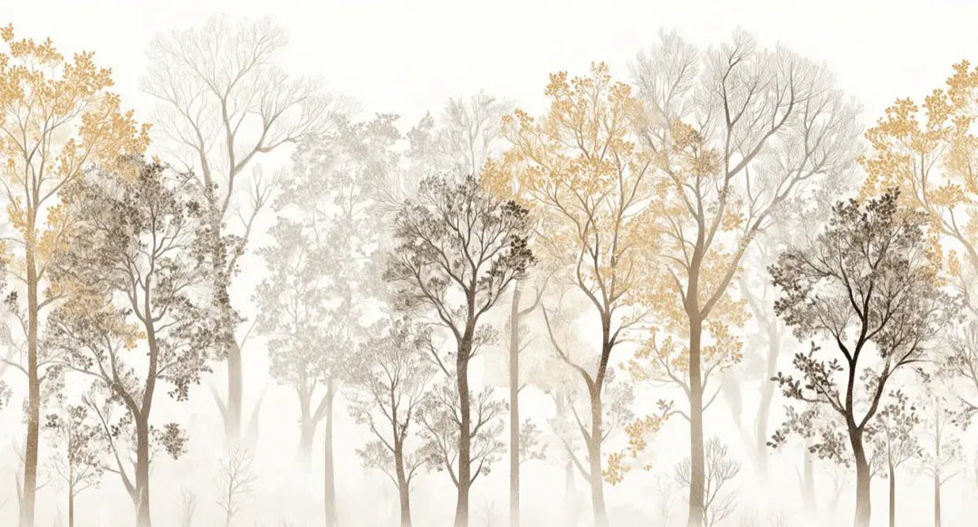 Mystère des Arbres : Papier Peint Panoramique aux Finitions Élégantes - Illulart: Papier peint panoramique