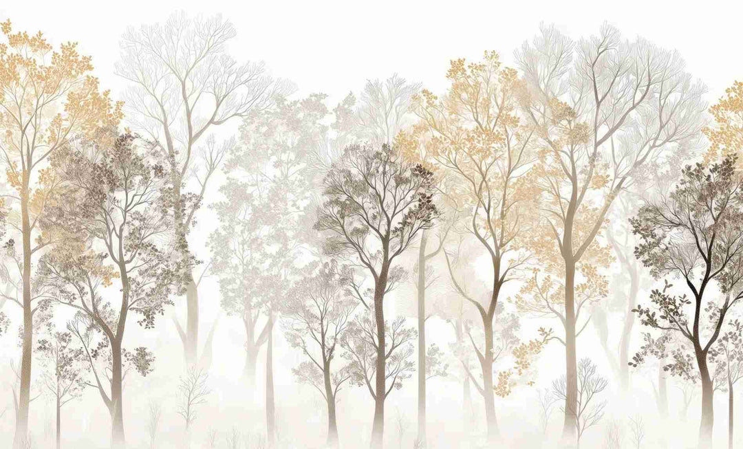 Mystère des Arbres : Papier Peint Panoramique aux Finitions Élégantes - Illulart: Papier peint panoramique