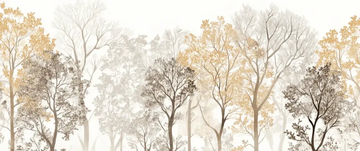 Mystère des Arbres : Papier Peint Panoramique aux Finitions Élégantes - Illulart: Papier peint panoramique