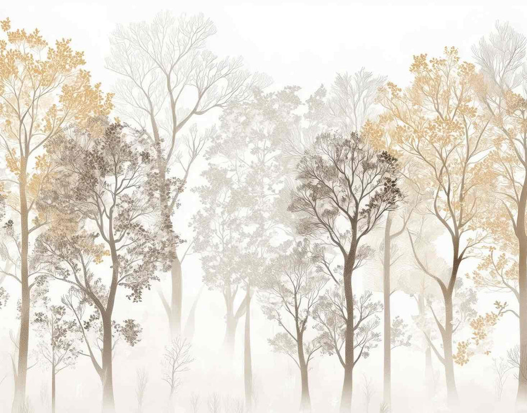 Mystère des Arbres : Papier Peint Panoramique aux Finitions Élégantes - Illulart: Papier peint panoramique