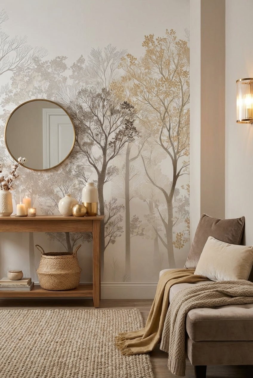 Mystère des Arbres : Papier Peint Panoramique aux Finitions Élégantes - Illulart: Papier peint panoramique