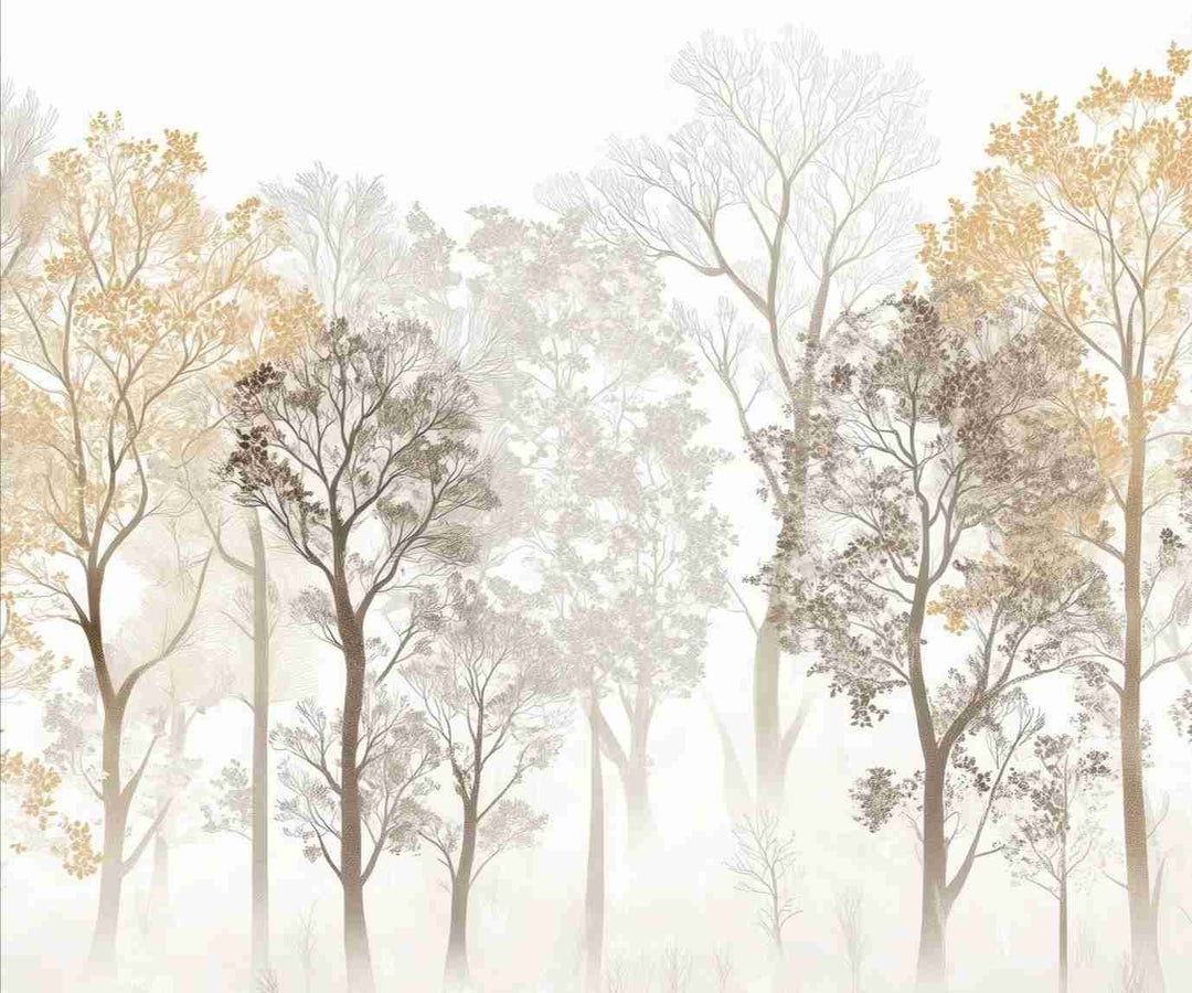Mystère des Arbres : Papier Peint Panoramique aux Finitions Élégantes - Illulart: Papier peint panoramique