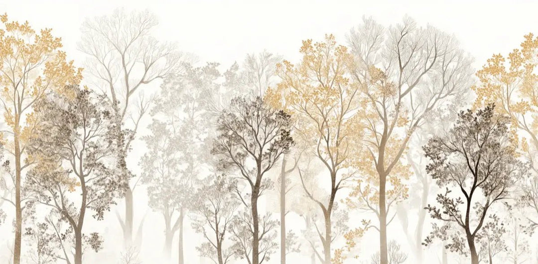 Mystère des Arbres : Papier Peint Panoramique aux Finitions Élégantes - Illulart: Papier peint panoramique