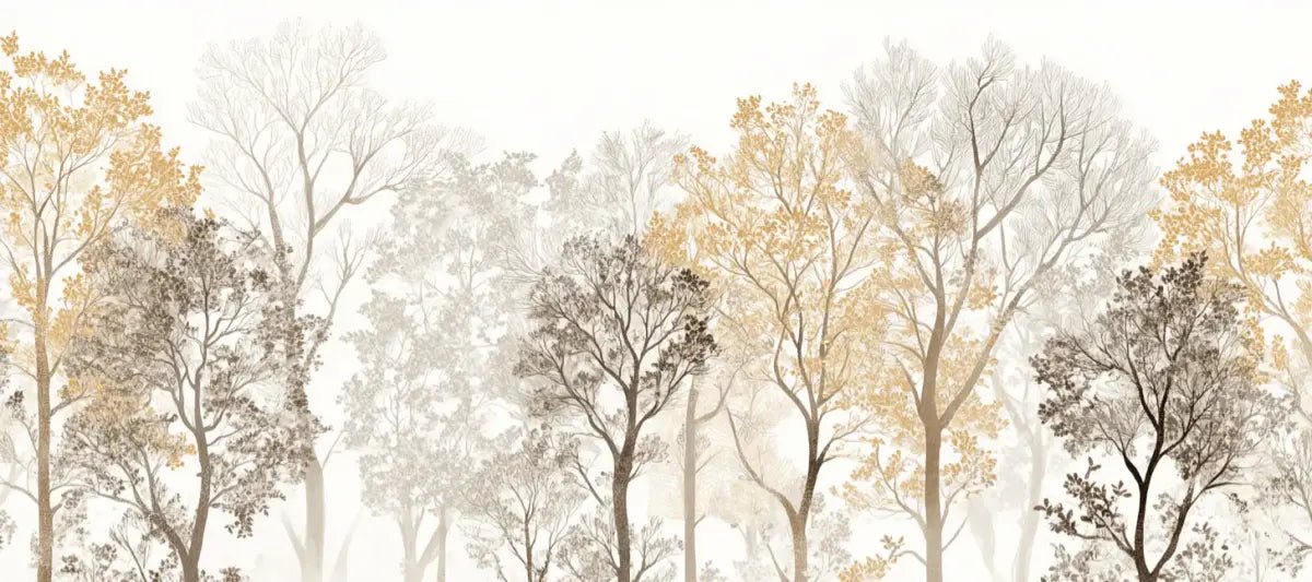 Mystère des Arbres : Papier Peint Panoramique aux Finitions Élégantes - Illulart: Papier peint panoramique