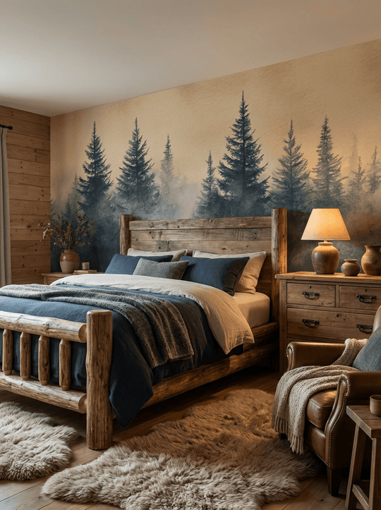 Mystères des Sapins - Illulart: Papier peint panoramique