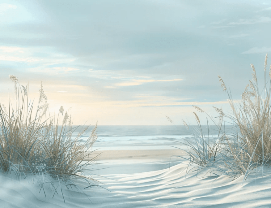 Nature cotière - Dunes en bord de mer - Illulart: Papier peint panoramique