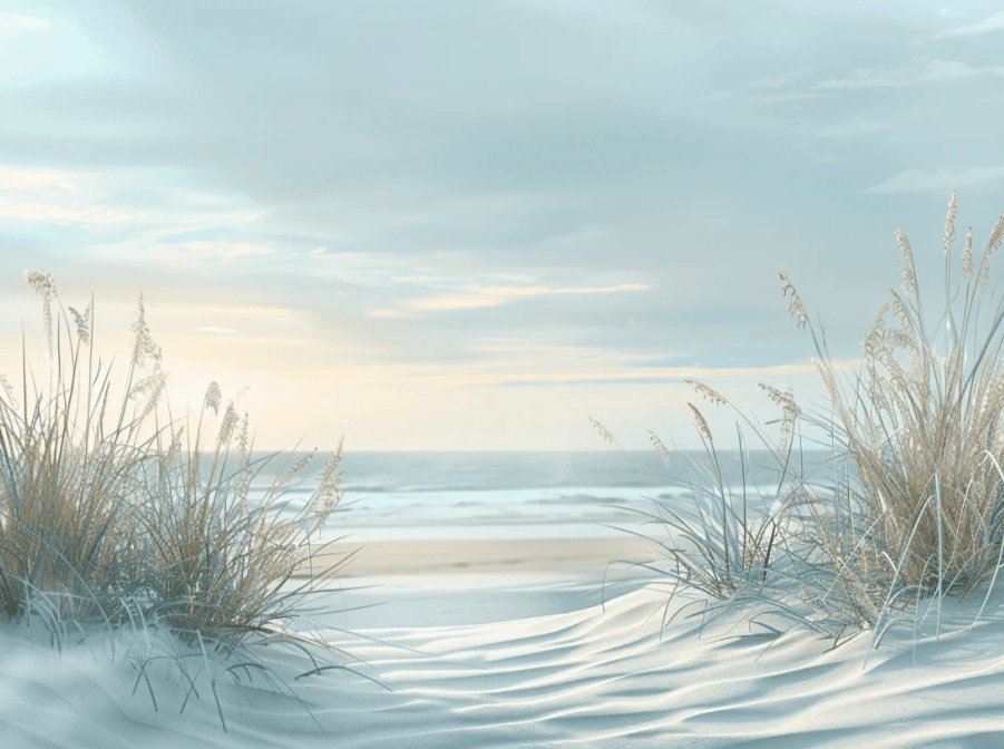 Nature cotière - Dunes en bord de mer - Illulart: Papier peint panoramique