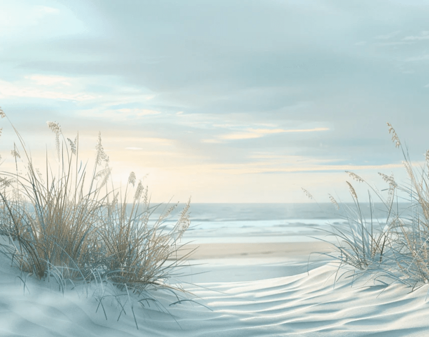 Nature cotière - Dunes en bord de mer - Illulart: Papier peint panoramique