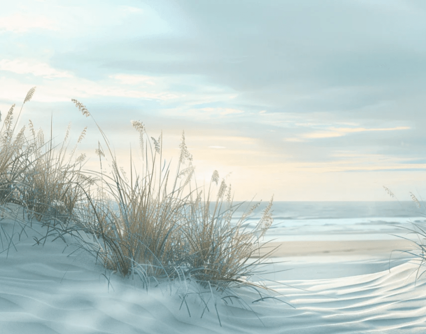 Nature cotière - Dunes en bord de mer - Illulart: Papier peint panoramique
