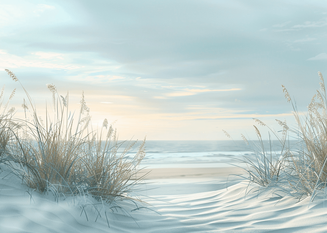 Nature cotière - Dunes en bord de mer - Illulart: Papier peint panoramique
