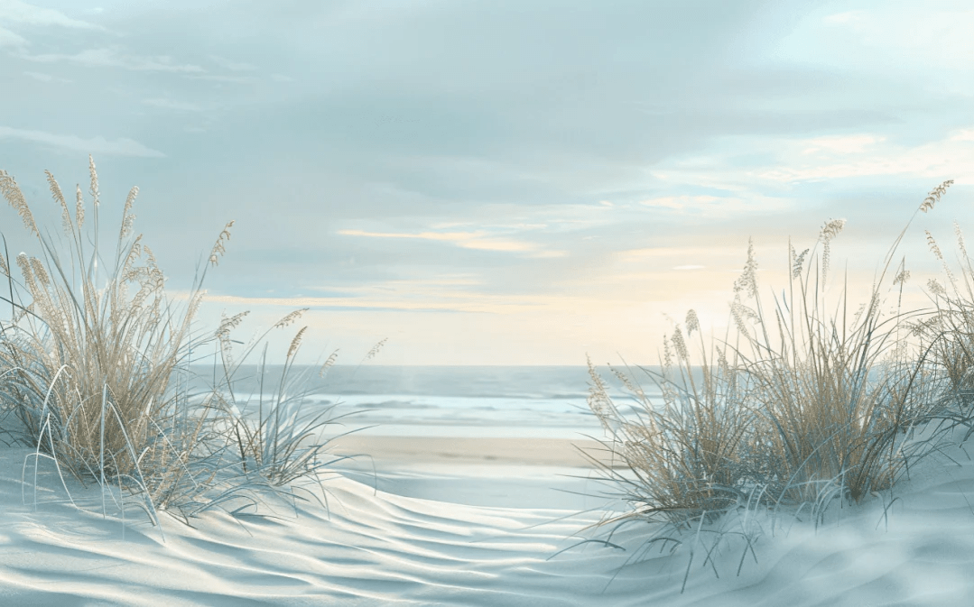 Nature cotière - Dunes en bord de mer - Illulart: Papier peint panoramique