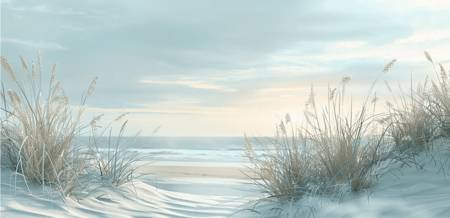 Nature cotière - Dunes en bord de mer - Illulart: Papier peint panoramique