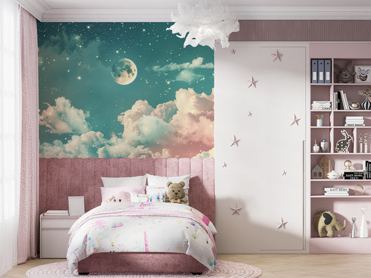 Magical Night: Starry Wall Covering for Young Dreamers