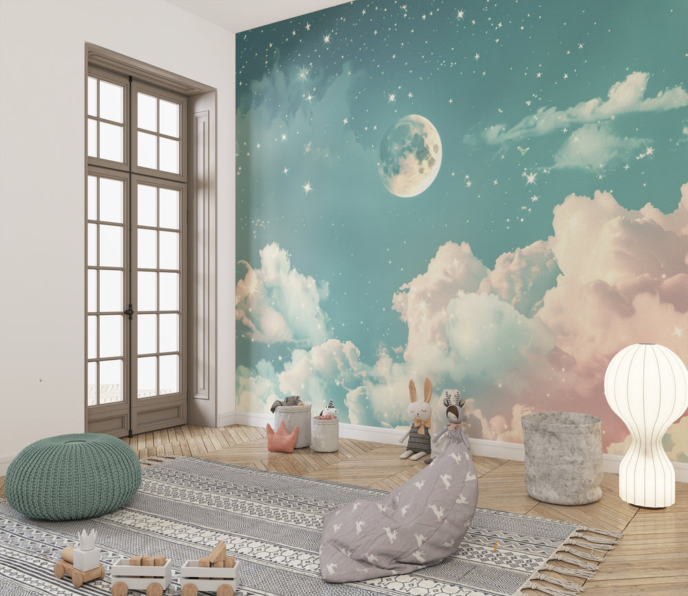 Magical Night: Starry Wall Covering for Young Dreamers