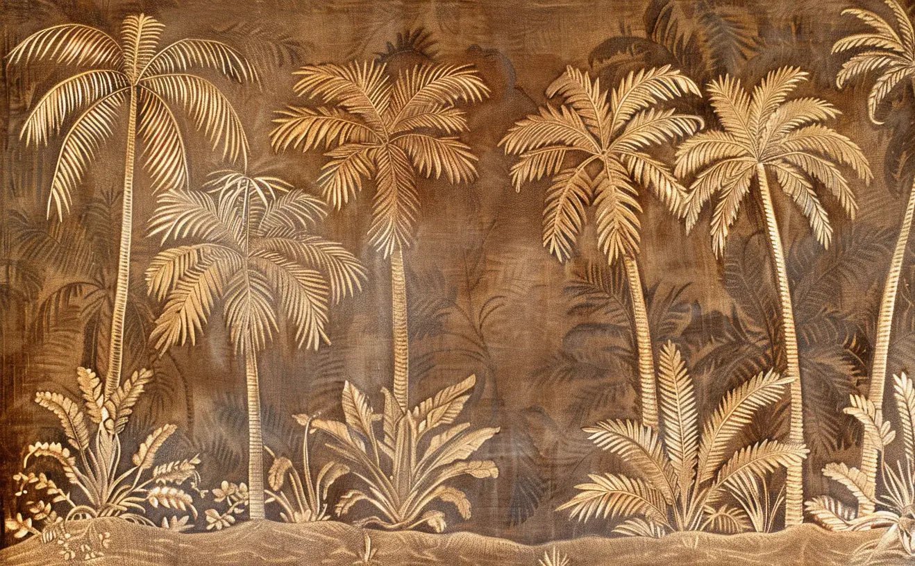 Oasis Tropicale - Papier Peint Panoramique palmiers - Illulart: Papier peint panoramique