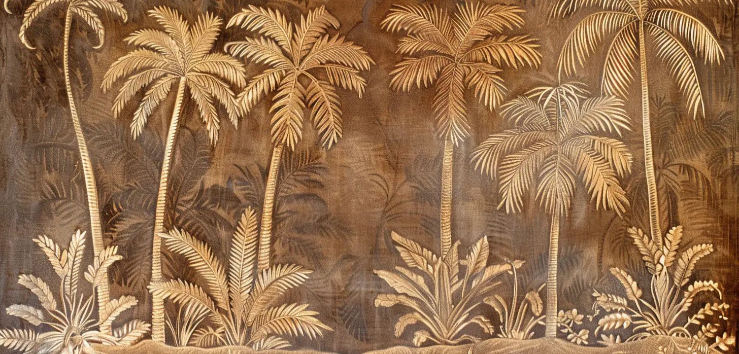 Oasis Tropicale - Papier Peint Panoramique palmiers - Illulart: Papier peint panoramique