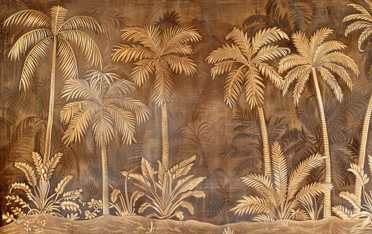 Oasis Tropicale - Papier Peint Panoramique palmiers - Illulart: Papier peint panoramique