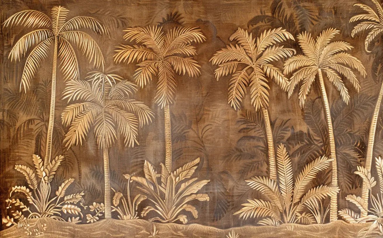 Oasis Tropicale - Papier Peint Panoramique palmiers - Illulart: Papier peint panoramique