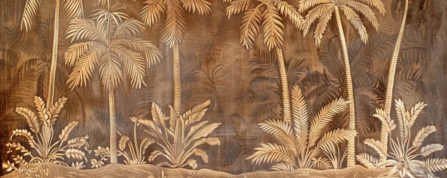 Oasis Tropicale - Papier Peint Panoramique palmiers - Illulart: Papier peint panoramique