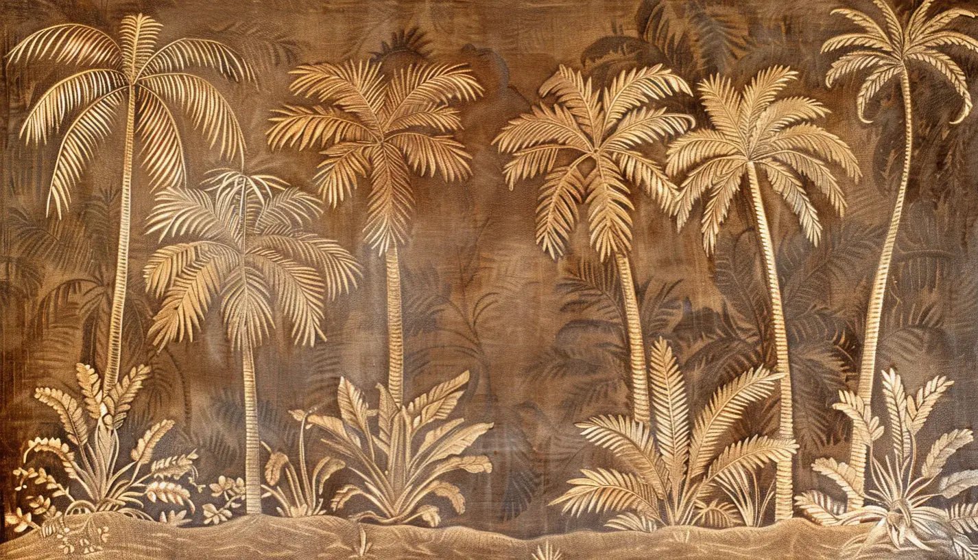 Oasis Tropicale - Papier Peint Panoramique palmiers