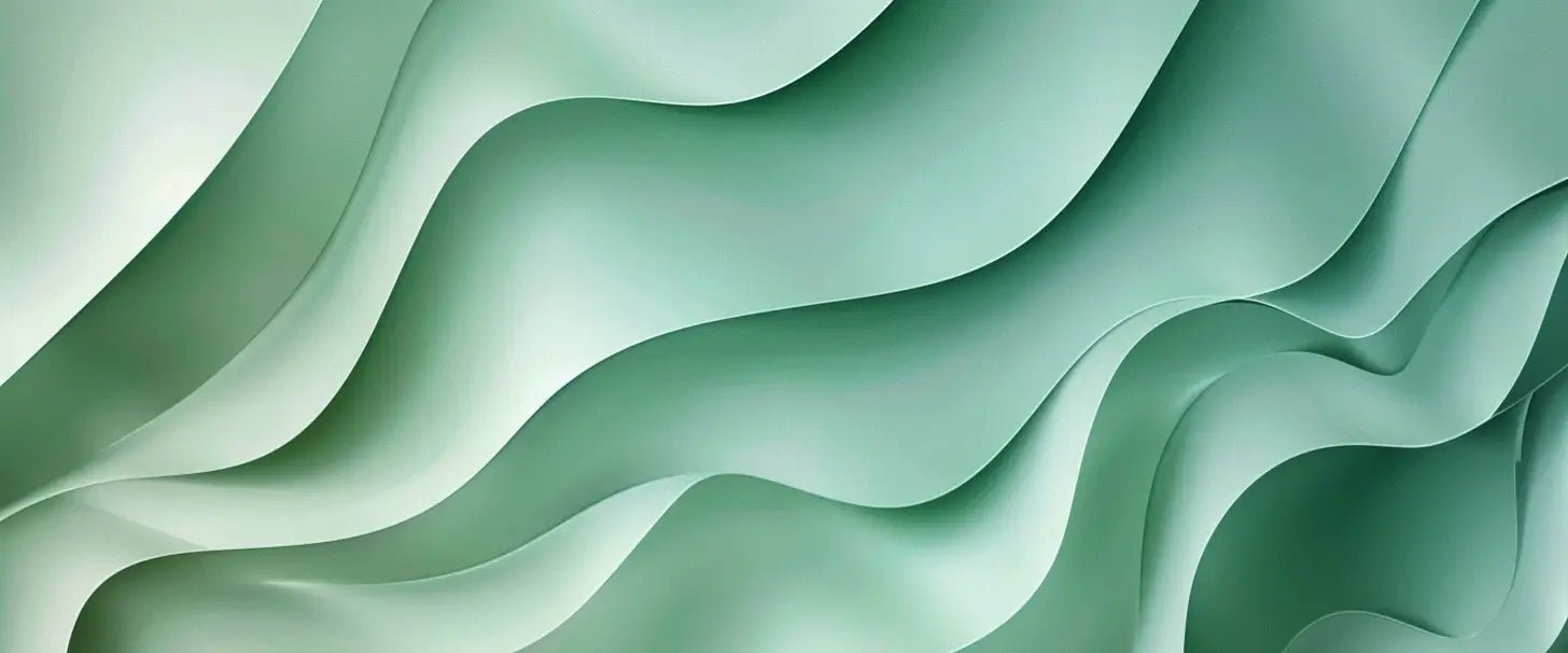Ondes de Sérénité – Papier Peint Panoramique Vert D’eau