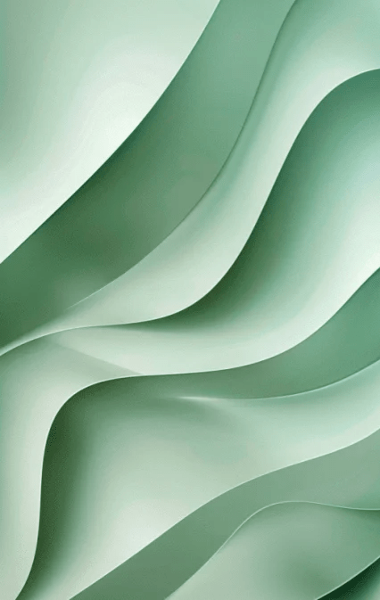 Ondes de Sérénité – Papier Peint Panoramique Vert D’eau - Illulart: Papier peint panoramique