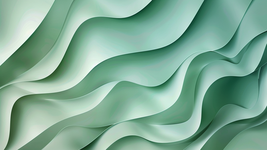 Waves of Serenity – Panoramic Sea Green Wallpaper