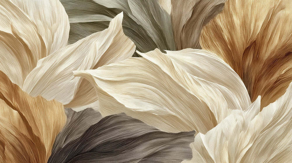 Palmes de lin - Illulart: Papier peint panoramique