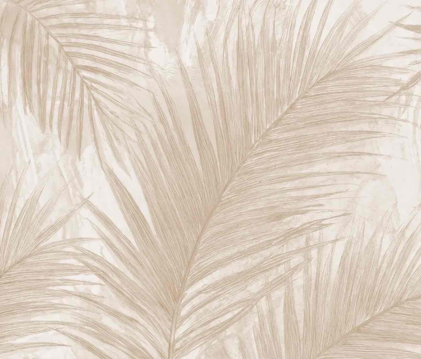 Palmier Nude – Papier peint palmier beige aux nuances chaleureuses