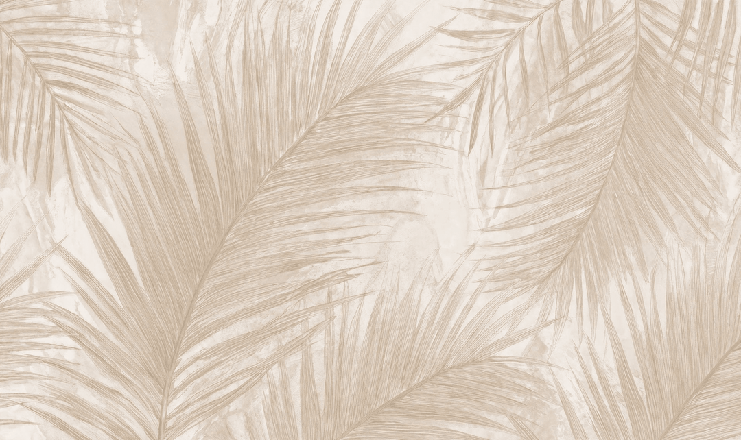Palmier Nude – Papier peint palmier beige aux nuances chaleureuses - Illulart: Papier peint panoramique