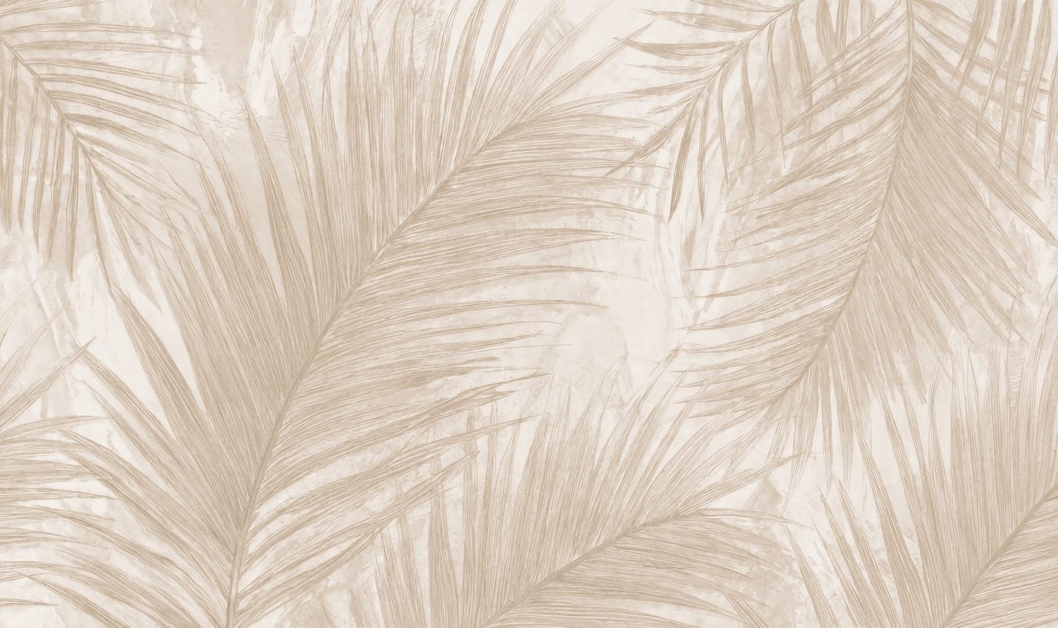 Palmier Nude – Papier peint palmier beige aux nuances chaleureuses - Illulart: Papier peint panoramique