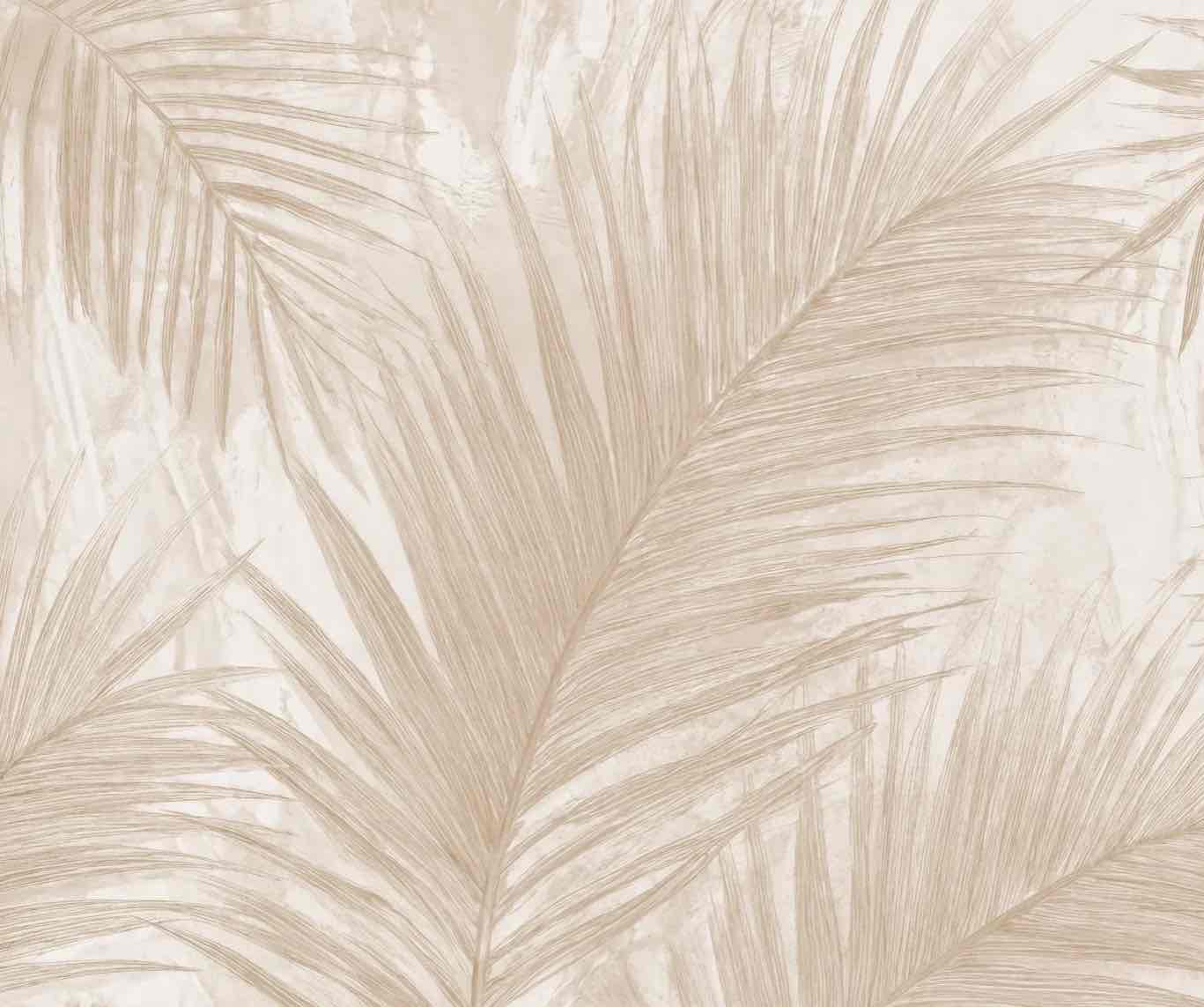 Palmier Nude – Papier peint palmier beige aux nuances chaleureuses - Illulart: Papier peint panoramique