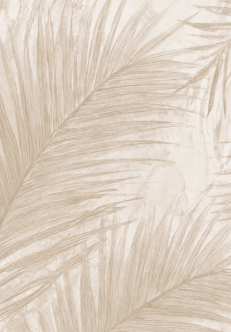 Palmier Nude – Papier peint palmier beige aux nuances chaleureuses - Illulart: Papier peint panoramique