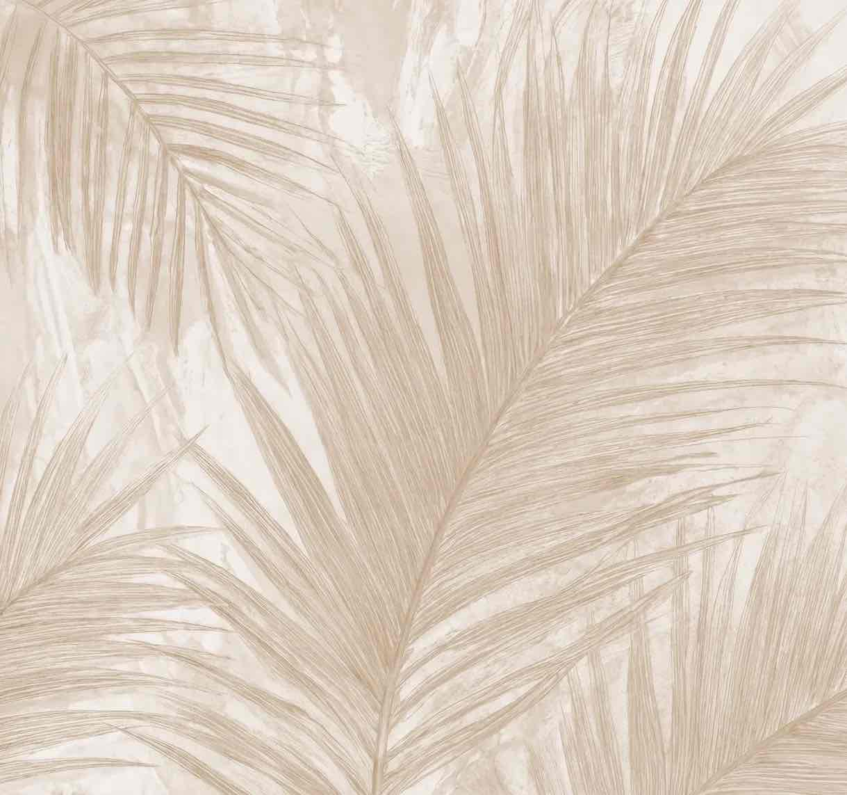 Palmier Nude – Papier peint palmier beige aux nuances chaleureuses - Illulart: Papier peint panoramique
