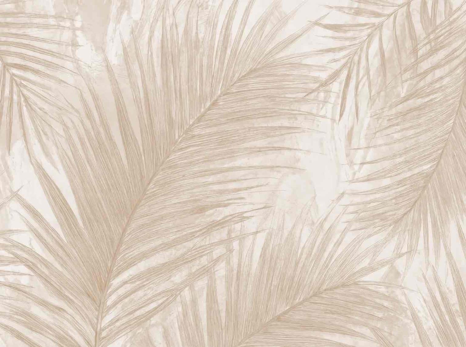 Palmier Nude – Papier peint palmier beige aux nuances chaleureuses - Illulart: Papier peint panoramique
