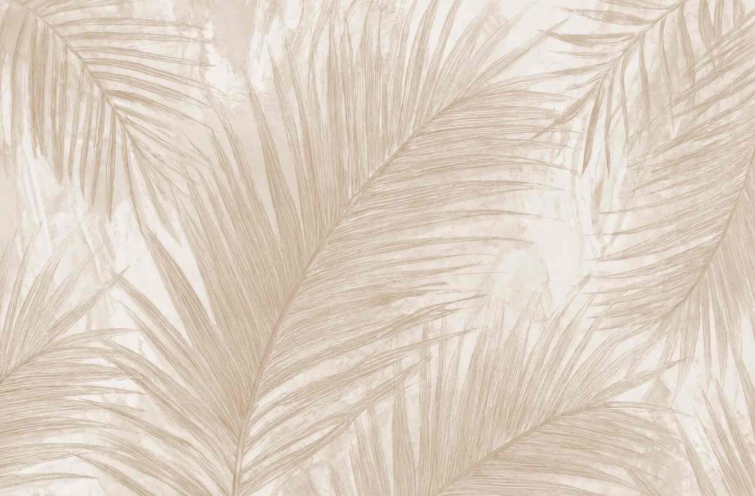 Palmier Nude – Papier peint palmier beige aux nuances chaleureuses - Illulart: Papier peint panoramique