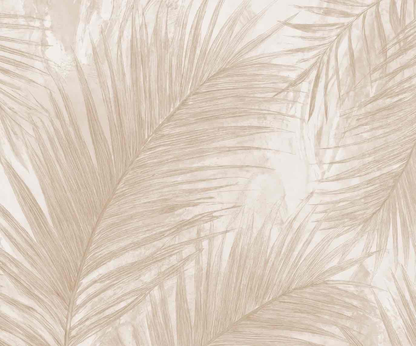 Palmier Nude – Papier peint palmier beige aux nuances chaleureuses - Illulart: Papier peint panoramique