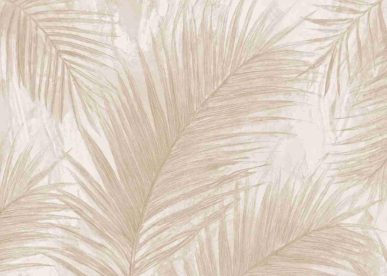 Palmier Nude – Papier peint palmier beige aux nuances chaleureuses - Illulart: Papier peint panoramique