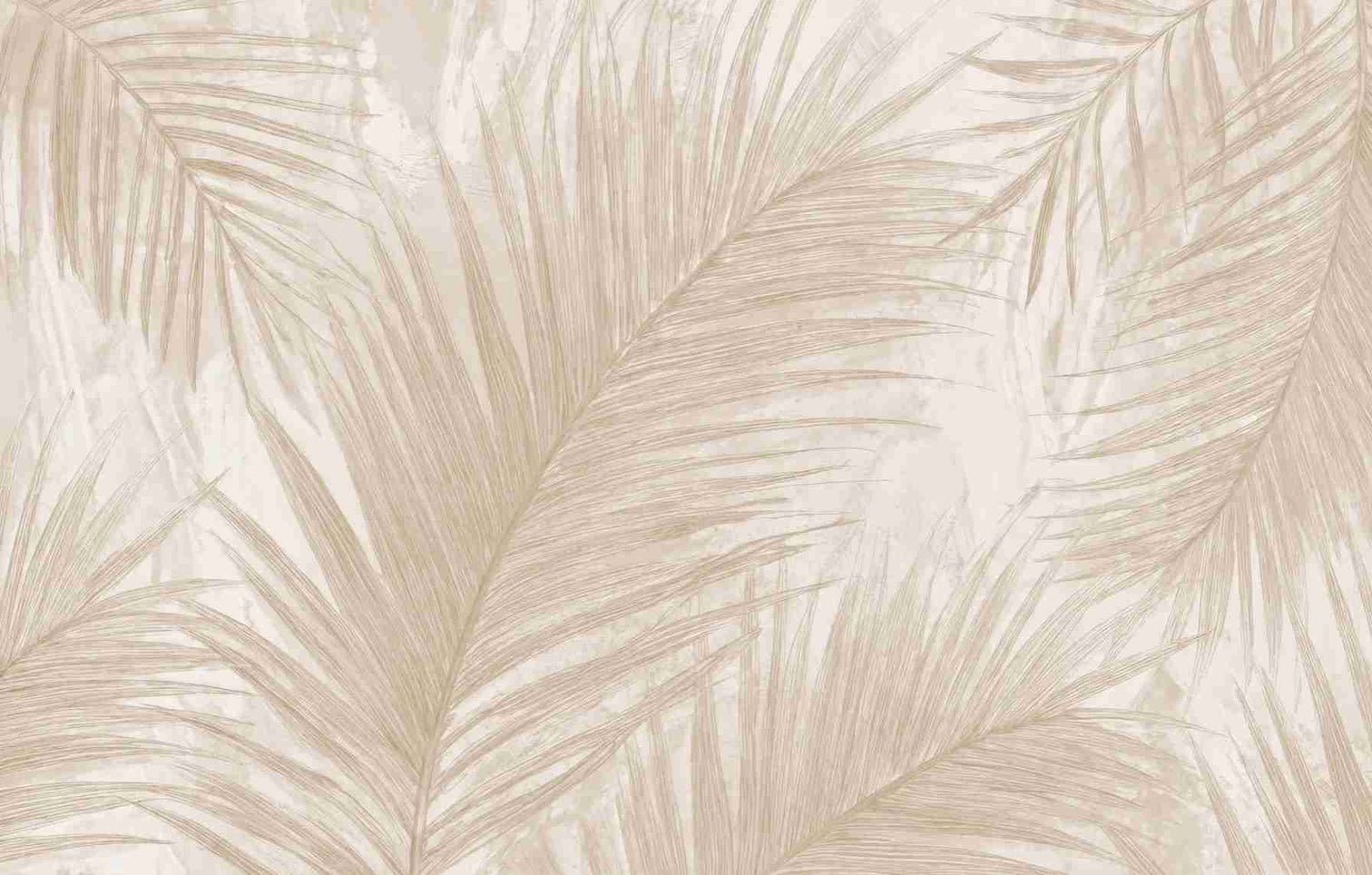 Palmier Nude – Papier peint palmier beige aux nuances chaleureuses - Illulart: Papier peint panoramique